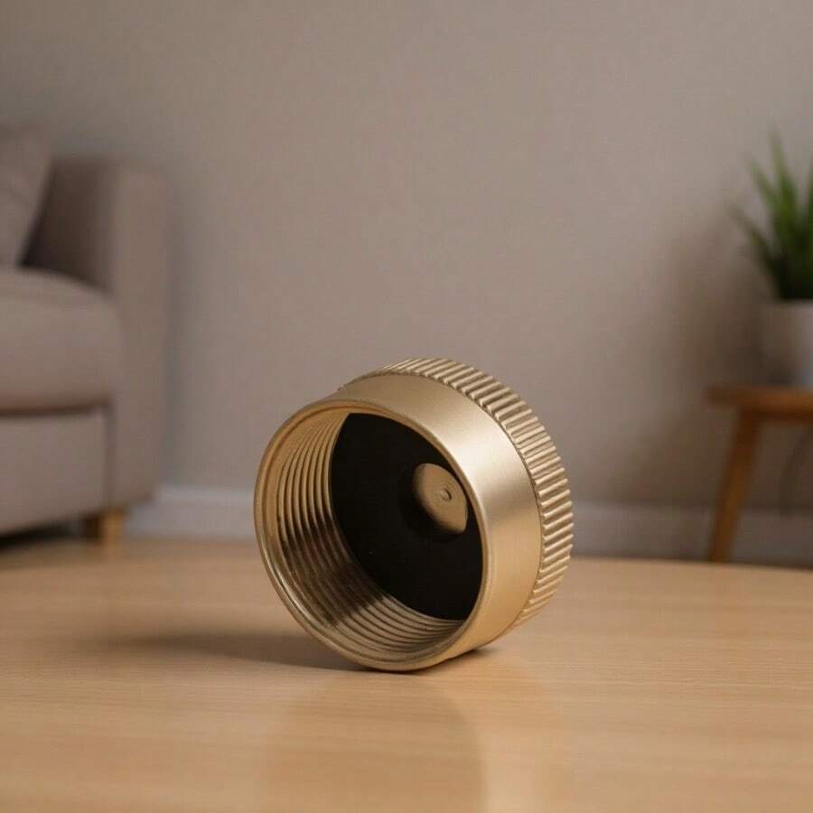 FengJIN HZFJ 5PCS Solid Brass Refill 1lb Propane Tank Cap for Outdoor Camping Stove Cooking Propane Cap to Prevent Gas Leaking Propane Bottle Cap with Brass Construction 5 Packs - 5 piezas - Ver 1