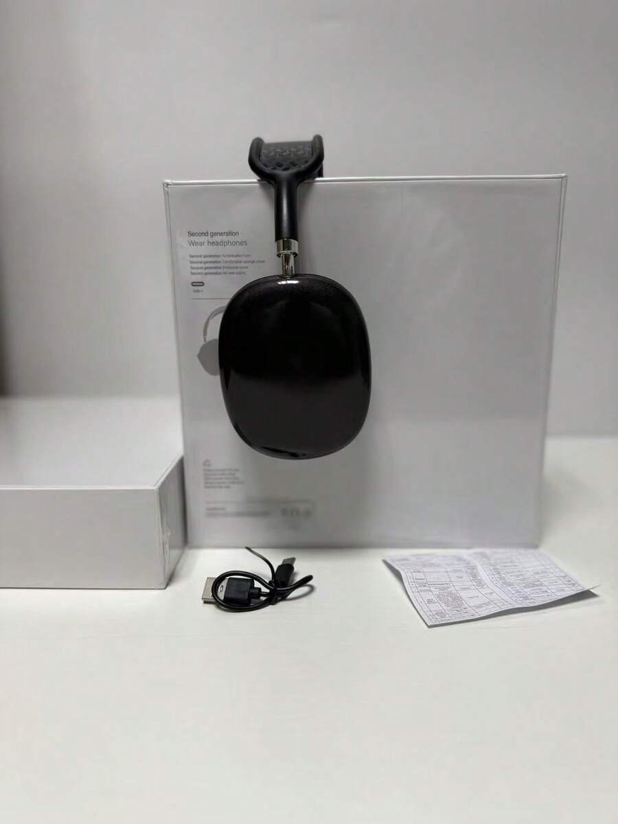 Auriculares inalámbricos Bluetooth 5.0 con subwoofer P9 Pro Max, auriculares deportivos inalámbricos con graves - Negro - Ver 1