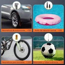 Bombas Aire Inflador Eléctricas Portátil Auto Llantas 150psi Negro 60 Trifásica - Negro1 - Ver 5