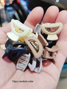 10/20/30 piezas Clips de pelo mini de colores y estilos aleatorios, adecuados para niñas, tamaño 2.5-3.0cm, clips de pelo mini multicolor simples, combinación aleatoria de varios estilos en tonos marrones, clips de pelo, clips de pelo pequeños, clips para flequillo, clips de pelo negros, adecuados para uso diario - Multicolor - Ver 21