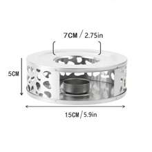 Stainless Steel Tea Warmer (Heater/Warming Stove) – Tabletop Tea Stove For Gathering & Candle-Powered Tea Warmer