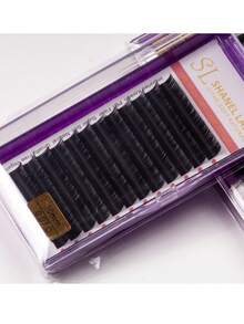 高级单根假睫毛 0.03 0.05 0.07 超浓密睫毛嫁接 羊绒绒蓬松 C D 卷度 8-18mm 混合自然妆效簇状假睫毛 超柔软哑光黑色单根假睫毛托盘 浓密经典合成仿貂毛假睫毛嫁接 专业假睫毛用品,适用于美睫沙龙 - C - 查看 35