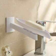 1 szt. Plastikowa mydelniczka z motywem liścia, z regulowanymi otworami odpływowymi, obrotowy uchwyt na mydło z przyssawką, montowany na ścianie, odpowiedni do łazienki, nie wymaga wiercenia, oszczędza miejsce, bezzapachowy, do łazienki, umywalki i zewnętrznego obszaru mycia, do przechowywania akcesoriów - Wielokolorowe - Zobacz 5