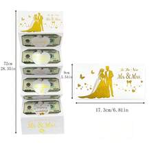 1pc/2pcs Surprise Wedding Cash Gift Envelope Red Packet, With 6 Slots - Foil Stamping Craft, Unisex Holiday Money Holder Envelope, Suitable For Wedding, Holiday Gifts, Unique Keepsake, Cash Gift Display | Elegant Gift Envelope | Exquisite Keepsake