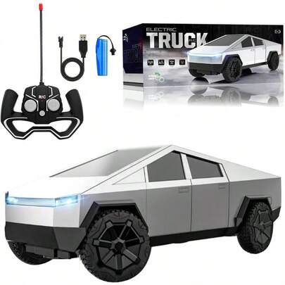 Camioneta RC de Juguete para Nios con Control Remoto 2.4GHz, Luces y Sonido Realista u2014 Recargable, Resistente, Regalo para Cumpleaos o Navidad Estilo I