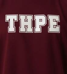 Bright Oversized T-Shirt - 酒紅色 - 查看 3