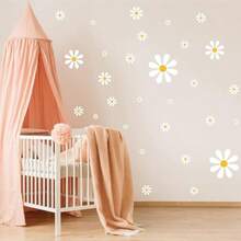 Fuutreo 12 Sheets Daisy Stickers 130 Pcs Flower Car Decals Self Adhesive Vinyl Retro Butterfly Flower Car Sticker For Bumper Mirror Window Clings Laptop Wall Decoration(Multicolor,Daisy) - ColorC - 查看 6