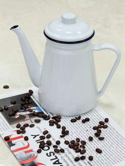 这款纯色花卉图案窄口咖啡壶，适用于炉灶、壁炉及其他各种炉具，是一款四季皆宜的通用咖啡壶。它不仅可以用来冲泡咖啡、烧水和泡茶，还适合圣诞节、万圣节、感恩节等节日使用，也可作为礼物赠送亲朋好友。