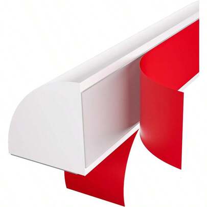 Flexible Quarter Round Molding Mini Peel And Stick Rubber Trim Molding White 480Inch
