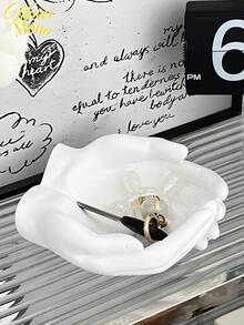 1pc Hand-Shaped Desktop Decor Tray, Jewelry Holder, Key Holder, Resin Crafted Sculpture Decoration - Multicolor - View 8