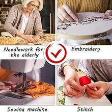 5pcs/10pcs Hand Sewing Needles With Transparent Case, Easy-To-Use Needle Threader, Suitable For Sewing, Embroidery, Cross-Stitch, Random Color, Automatic Threading Function, Easier DIY Needlework! Elderly Friendly Quick Needle Threader - Multicolor - View 9