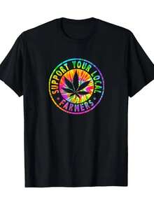 T-Shirts With Fun Patterns To Support Local Farmers - Soft, Breathable Cotton - Black - View 1