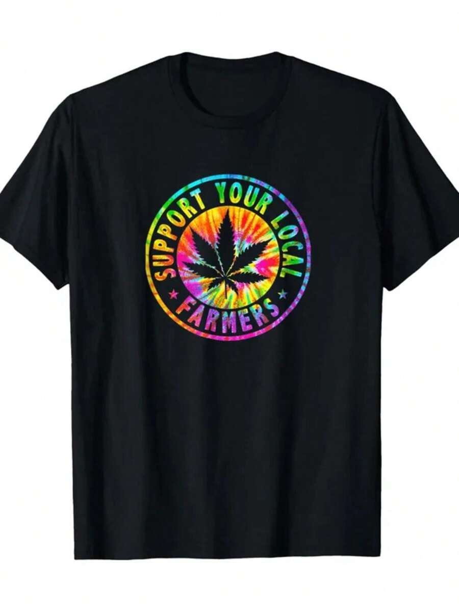 T-Shirts With Fun Patterns To Support Local Farmers - Soft, Breathable Cotton - Black - View 1