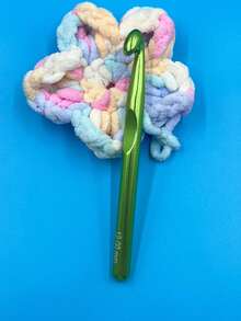 Large Crochet Hook, Jumbo Aluminum Hook, 10mm, 12mm, 15mm Crochet Hooks, Chunky Yarn Hook, Blanket Crochet Hook Tools, Lightweight Metal Hook, Beginner Friendly, Ergonomic Grip, Fast Crocheting - Multicolor - View 9