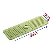 1pc/2pcs Silicone Faucet Splash Guard, Anti-Splash, Trimmable Narrow Edge, Suitable For Bathroom Sink, Kitchen Sink, Dish Rack, Etc. - Multicolor - View 11