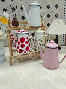 这款纯色花卉图案窄口咖啡壶，适用于炉灶、壁炉及其他各种炉具，是一款四季皆宜的通用咖啡壶。它不仅可以用来冲泡咖啡、烧水和泡茶，还适合圣诞节、万圣节、感恩节等节日使用，也可作为礼物赠送亲朋好友。 - 細嘴咖啡壺 - 查看 5