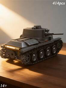 1 Set 38T-A Light Tank Model, Suitable For Ages 14+. Recreates The Classic WWII Light Tank Design, Highly Detailed Like Professional Collector's Models. Suitable For Home Decor, Military Collection, Holiday Gifts, And More. - Multicolor - View 4