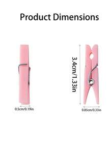 20pcs/50pcs Baptism Theme Clothespin Game Set, Pink Plastic Clips With Waterproof Bag, Mini Pink Clips, Bulk, 1.34 Inch, Ideal For Holding Photos And Cards, Perfect For Party Decorations, DIY Crafts, Birthday, Valentine's Day And Theme Parties - Multicolor - View 6