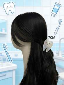 1 pieza Clip de garra de acrílico con estampado de mármol, estilo callejero lindo, clip de cabello versátil para ir y venir, para primavera/verano/otoño/invierno, clip de garra de forma de diente lindo de tamaño mediano, clip para la cara, clip de garra de color de sirena, accesorio para el cabello para mujer, esencial para vacaciones, vacaciones en la playa - Multicolor - Ver 10