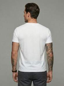 Men T-Shirts - 白色 - 查看 2