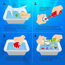 多功能魔法水上玩具，超级好玩的海洋宝贝，DIY创意手工套装，减压玩具，创意DIY玩具，放松玩具，派对活动，提升手工技能玩具，培养儿童艺术能力手工玩具，送给男孩女孩的完美节日礼物 - 彩色 - 查看 4