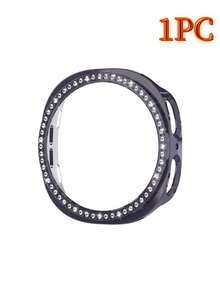 4pcs Shiny Diamond Protective Case, Suitable For Galaxy Watch 8 Screen Protector (40/44mm, Women's), Glitter Rhinestone Hard PC Frame Protective Cover, Fit For Galaxy Watch 8 Protective Case (40/44mm) & Accessories - Galaxy Watch8 44mm - View 13