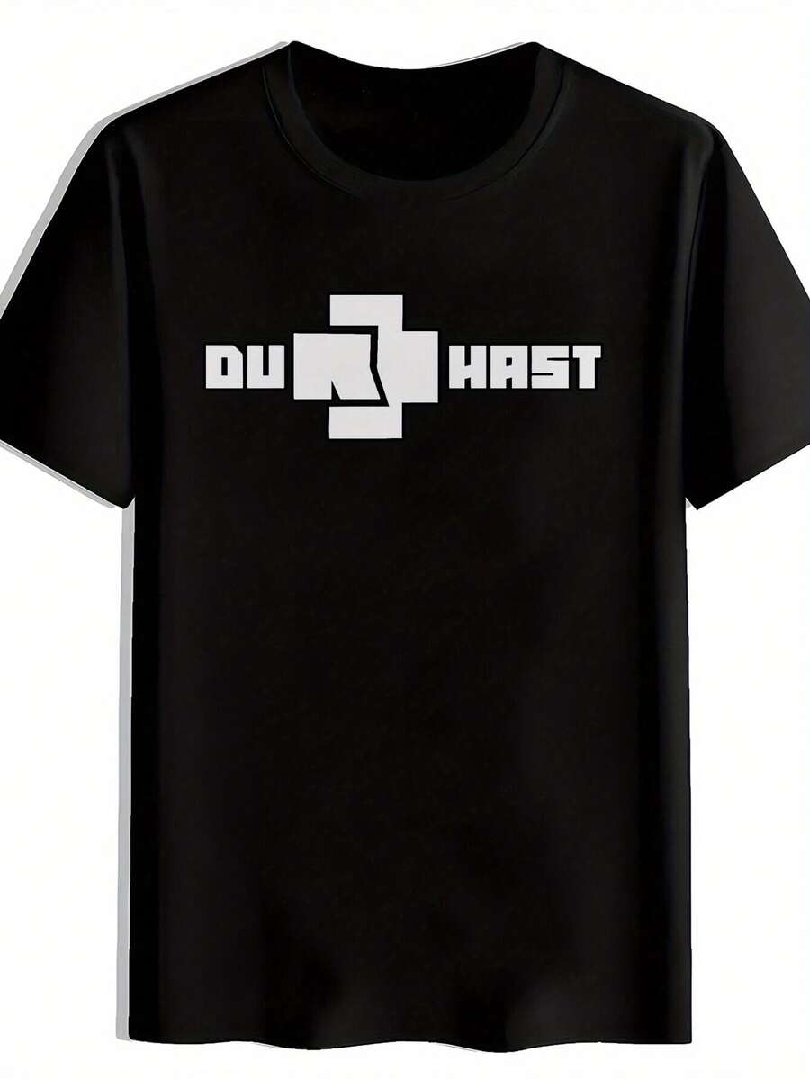 Camiseta gráfica vintage de banda de rock para hombres - Camiseta casual de verano de manga corta negra con cuello redondo y estampado de letras en negrita. Top de poliéster lavable aáquina para conciertos. Festivales; Salidas informales. Camisetas de banda de rock. Ropa de concierto. Ropa de festival. Camisa de Corte Regular Conjunto de Vacaciones. Estilo punk. Tela transpirable. Amantes de laúsica - Negro - Ver 1