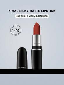 MAC MACXIMAL Satin Matte Lipstick - 602 Chili Red - 1.7g - Mini #602 - View 3