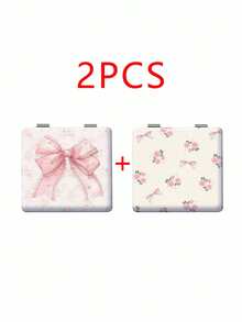 Compact Folding Vanity Mirror For Girls, Lightweight & Portable Hand Mirror With Nano Electroplated Silver Frame, Suitable For Multiple Occasions