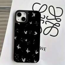 Butterfly Sparkle Pattern Phone Case Compatible With  17  16 Pro Max  15 Pro Max  13 And  12 Made Of TPU Material Providing Shock And Drop Protection A Perfect Gift For Family Friends Loved Ones Boyfriends/Girlfriends And For Christmas - Black - View 5