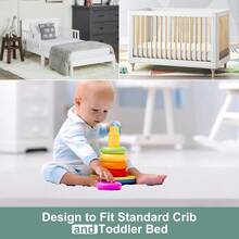 Ferlizer Crib Mattress Topper, 2.25 Inch Memory Foam Crib Mattress With 100% Waterproof Bamboo Rayon Cover For 52" X 28" Crib And Toddler Bed - 52 X 28 X 2.25 - View 8