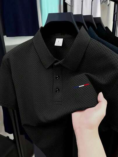 一件优雅印花图案男士商务休闲 Polo 衫，加大码，适合体型偏胖的男士，面料舒适，适合高尔夫、网球、户外旅行、休闲穿着，是送给男士的绝佳礼物。