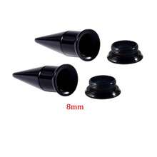 2件套锥形尖刺亚克力耳塞扩耳器套装，二合一耳廓扩张器螺丝套装穿刺饰品 - 擴耳器 - 查看 18