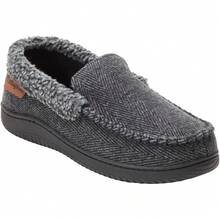 Dearfoams Brendan - Zapatilla de espuma viscoelástica transpirable para interiores y exteriores con anchos anchos - gris - Ver 8