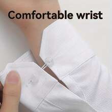 2/6/12件装可调节腰带扣，可拆卸免烫无缝袖口和领口延长件，带可调节松紧带扣的弹性腰带，男女通用 - 彩色 - 查看 1