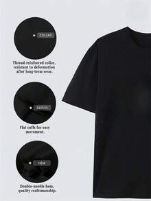 Men's Washed T-Shirt - Anime Y2K Print, INS American Retro Style, Unique,  And Loose Fit    Look Mom I Can Fly 100 Percent Cotton Graphic Tee Graphic T Shirts - 黑色 - 查看 3