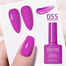 专业沙龙级凝胶指甲油,7.5毫升可卸UV/LED凝胶,高显色度裸色和闪粉色,易于涂抹的指甲胶水,适合在家DIY美甲设计 - 彩色 - 查看 84