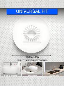 2-In-1 Universal Kitchen Sink Drain Stopper, Bathtub Drain Plug, Sink Stopper Bathtub Stopper, Bathroom Shower Drain Stopper, Silicone Bathtub Drain Stopper With Premium Silicone Filter, Anti-Clogging, Pop-Up, Hair Catcher For Shower, Bathtub And Sink, Suitable For Kitchen, Bathroom, Laundry Room, Sink, Bathtub, Washbasin - Multicolor - View 8