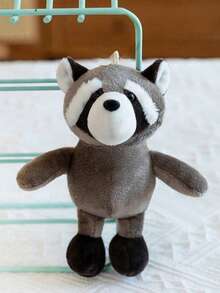 15厘米/5.9英寸毛绒动物 - 丛林动物玩具，包括大象、狮子、老虎、狐狸、猴子、斑马、长颈鹿、河马、犀牛、大猩猩、豹子、浣熊和其他丛林动物，丛林之王。超级可爱的卡通动物毛绒玩具，派对、圣诞节的最佳礼物。 - 彩色 - 查看 6