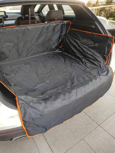 600D Waterproof Oxford Cloth Pet Cargo Liner, Suitable For Medium To Large Dogs, Scratch-Resistant, Washable, SUV Trunk Mat, Comprehensive Protection, Universal Durable Car Trunk Mat, Convenient For Traveling With Your Beloved Pet