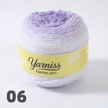 200克/袋 秋冬渐变彩虹色粗毛线，80%腈纶，20%尼龙，手工DIY编织材料，适用于编织、钩织时尚毛衣、披肩、外套、发带、帽子、配饰等。 - 彩色 - 查看 13