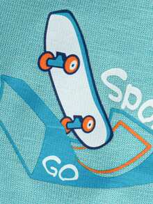 Balabala 男童纯棉平角内裤 A 级，抗菌透气柔软内裤，5 条装儿童短裤 - 綠藍色調 - 查看 4