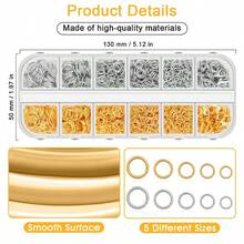 1 Box Jewelry Making Kit - Jump Rings, Jewelry Pliers, Jewelry Repair Tools For Necklaces, Bracelets, Lobster Clasps And Closure Repair - Multicolor - View 3