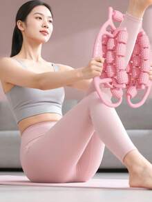 Muscle Relaxation Massager, Slimming Leg Ring, Clamping Leg Exerciser, Yoga Wheel, Leg Massager, Leg Beauty Device - Orange - View 10