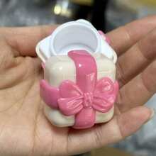 5g tom fyrkantig rosetttub för läppbalsam, gör-det-själv-bärbar rosa krämburk, återfyllningsbar provbehållare för kosmetiskt läppglans - Rosa - Visa 6