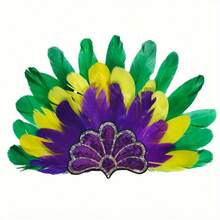 女士羽毛亮片头饰，嘉年华头饰，节日派对头饰，服装/舞蹈配饰