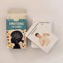 New EMOTIONS 110 CARDS 55pcs Mental Health & Emotional Cognition Card Deck - Multicolor - View 10