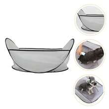 1pc Pet Grooming Apron, Dog & Cat Grooming Tool, Easy To Clean Hair, Suitable For Home And Pet Salon Use - Grey - View 1