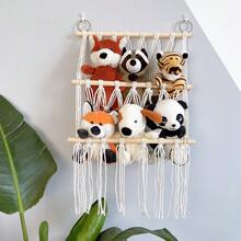 木质花卉吊床玩具，柔软毛绒动物网状收纳架，婴儿房蕾丝悬挂式收纳架，游戏室壁挂式置物架，优雅卧室装饰，家居收纳工艺品，节省空间的房间装饰，婴儿房玩具收纳架，柔软玩具吊床和网状收纳箱，玩具及配件壁挂式收纳架，温馨乡村风家居收纳方案，玩具展示及纪念品装饰架，优质木框装饰 - 彩色 - 查看 5