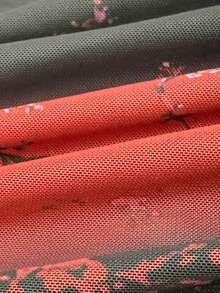 时尚休闲度假撞色印花设计轻盈优雅浪漫飘逸半身裙，适合早午餐场合，春夏穿着。 - 黑色 - 查看 8